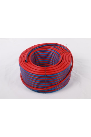İkiz Kaynak Oksijen Asetilen Hortumu Pvc İç Çap 10 Mm - 10 Metre