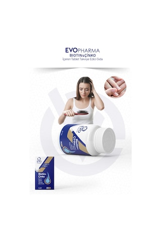 Evo Pharma Biotin Çinko Içeren Takviye Edici Gıda 30 Tablet