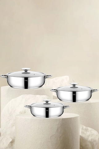 Taç Bengü Pro 6 Parça Çelik Sahan Seti