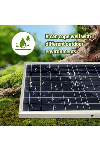 Mufunye 10w Polysilicon Güneş Paneli Seti Güneş Paneli Ve Güneş Şarj Kontrol Cihazı Kiti Kamp Seyahat Araba Cep Telefonu Açık Hava Acil Durum Güç Aksesuarı