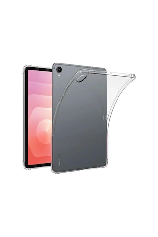 Samsung Uyumlu Galaxy Tab S11 11'' Şeffaf Anti shock Silikon Kılıf Airbag Köşe Koruma Arka Kapak