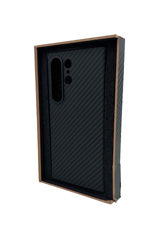 Nettech Samsung Galaxy S24 Ultra Uyumlu Nt-n018 Kevlar Carbon Arka Koruma Kılıf - Siyah Siyah