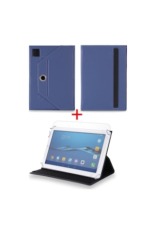 T Oshiba Excite Pure At10-a-104 10.1" Tablet Uyumlu Standlı Tablet Kılıfı + Nano Ekran Koruyucu