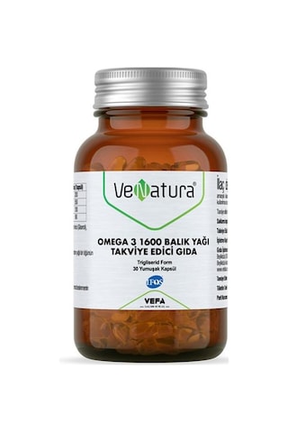 Venatura Omega 3 1600 Balık Yağı 30 Kapsül