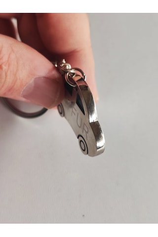 Anahtarlık Çelik Kişiye Özel İsim Veya Araç Plakası Yazılı