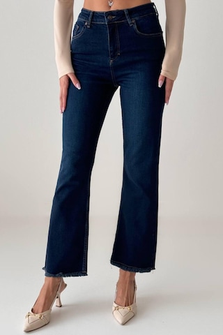 Lacarino 7403 M.flare Kadın Jean Pantolon Dark Blue Tnt