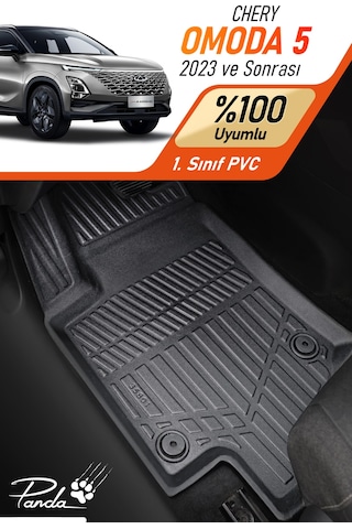 Siyah Chery Omoda 5 2023- Sonrası 4d Havuzlu Paspas Takımı