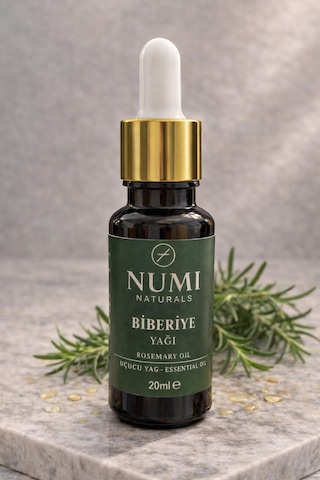 Biberiye Yağı 20 Ml Saf Uçucu Biberiye Yağı Saç Bakım Yağı, Aromaterapi Ve Masaj Yağı