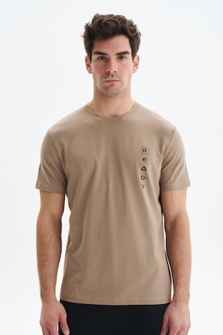 Arma Erkek Regular Fit Yazı Baskılı Süprem Bisiklet Yaka Tişört Y29344472402 Gri-bej G8 Gri