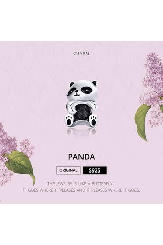 Panda S925 Ayar Gümüş Boncuklu Dıy Bilezik Gümüş Boncuk Çok Renkli