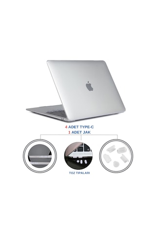 Usb-c Ve 3.5mm Jack Toz Tıkacı Seti Telefon Tablet Laptop Port Koruyucu Silikon Kapak 5li Set Şeffaf