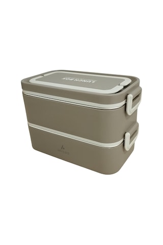 Aryıldız Bento Dikdörtgen Lunch Box Yemek Termosu Vizon 2000 Ml Vizon