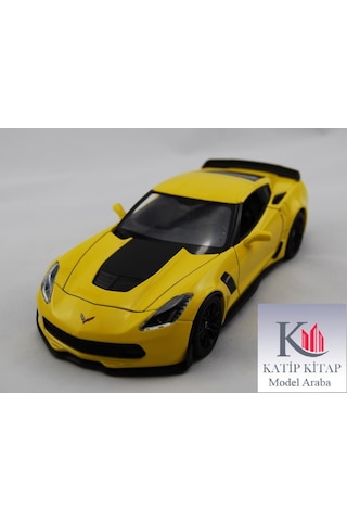 Welly 2017 Chevrolet Corvette Z06 1 24 Sarı Model Araba