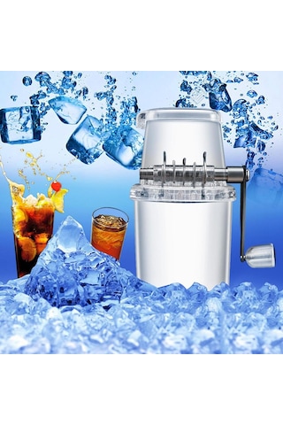 Mini Buz Tıraş Smoothie Manuel Buz Kırıcı Buz Bloğu Kırma Rüşvet Makinesi
