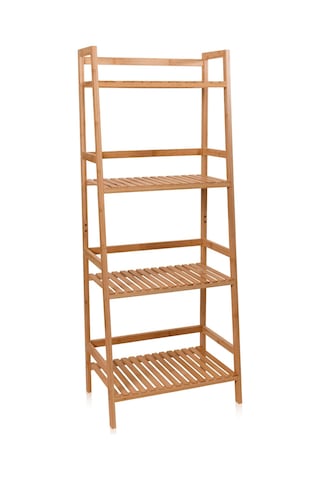 The Mia Bambu 4 Katlı Düzenleyici Dolap Raf 120x49x32 Cm Çok Renkli