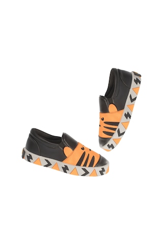 Leopar Erkek Çocuk Ortopedik Sneakers Turuncu