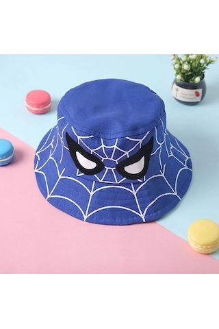 Shopiolog Çocuk Kova Şapka Erkek Örümcek Adam Balıkçı Kova Şapka Spiderman