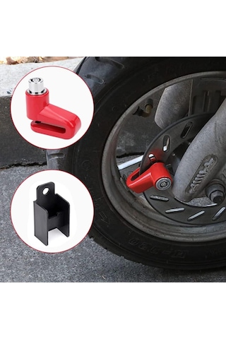 Motosikler Bisiklet Disk Kilidi Anahtarı Yer Kaplamayan Yeni Model Sağlam Güvenli Pratik Kilit