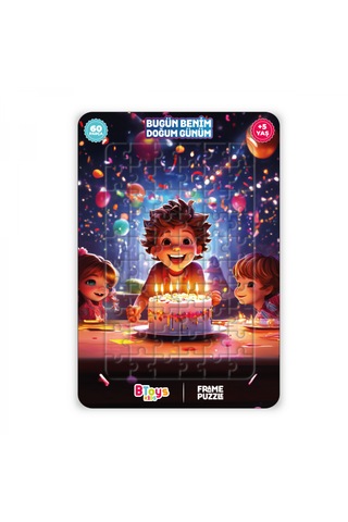 6 Adet Lisanslı 60 Parça Btoys Can Frame Puzzle 6 Adet Puzzle