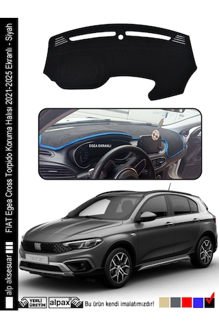 Fıat Egea Cross Torpido Koruma Halısı 2021-2025 Ekranlı Modele Özel Üretim - Kenarı Siyah Fıat Egea Cross Torpido Koruma Halısı 2021-2025 Ekranlı Modele Özel Üretim - Kenarı Siyah