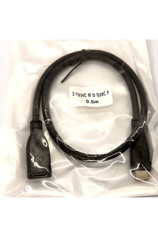 50cm Type C Uzatma Kablosu 0.5m Dişi Erkek Usb Type C Extension