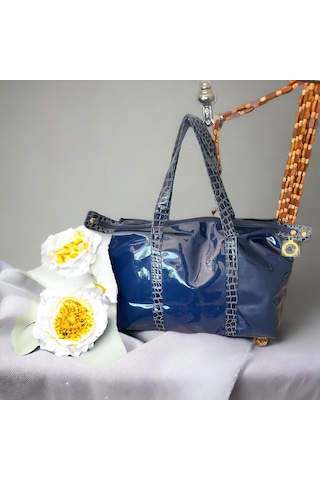 Estee Lauder Lugan Günlük ve Gece Seyahat Büyük Boy Çanta Genişlik 52 Derinlik 32 CM Açık Gri - Lacivert