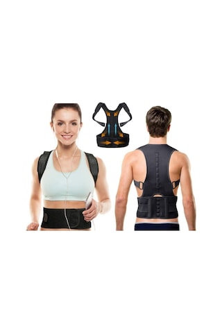 Manyetik Dik Duruş, Ortopedik, Kamburluk Önleyici Bel, Sırt, Omuz Korsesi Ex-72