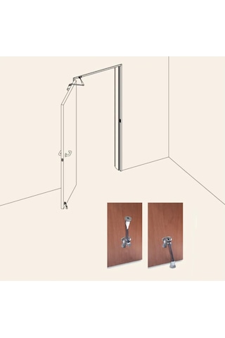 Tempo Kapı Stoperi Tamponu Ve Yaylı Kapı Tutucu Patentli Krom