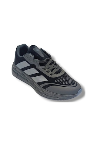 Adistar 019-26 Süet Deri Lazerli Anatomik Erkek Sneaker Siyah
