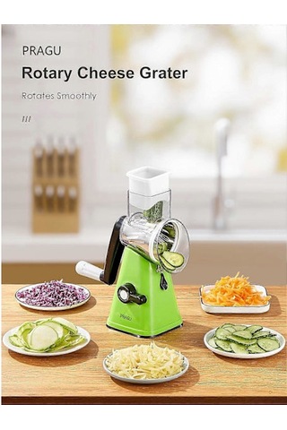 Peynir Rendesi, 3 Tamburlu Bıçaklı Sebze Rendesi, Daha Hızlı Ve Kolay Kesme İçin Mutfak Rendesi, Yeşil Peynir İçin İdeal Sebze Kesici Diğer