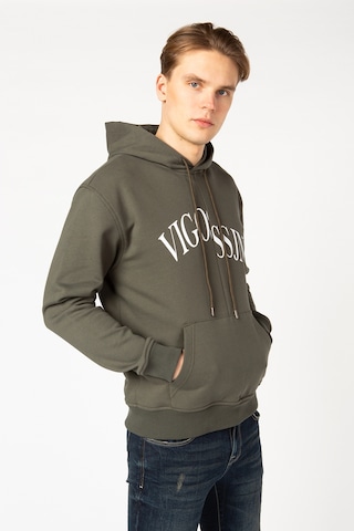 Vigoss Erkek Baskılı Sweatshırt 62047-30034 - Haki