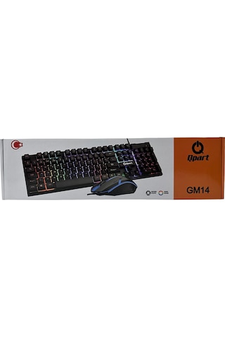 Qpart GM14 Oyuncu Klavye & Mouse Set