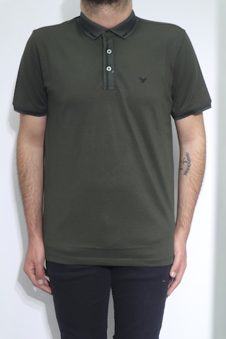 Santa Dmctekstil Erkek Düz Spor Kesim Rahat Kalıp Polo Yaka T-shirt Haki