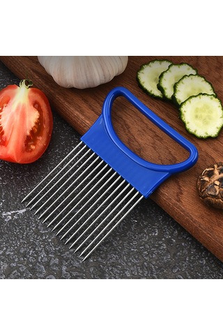 Kaymaz Sebze Doğrayıcı, Patates, Limon Ve Daha Fazlasını Kesmek İçin Eşit Dilimli Soğan Tutucu, Paslanmaz Çelik Dişler, Ergonomik Tasarım Diğer