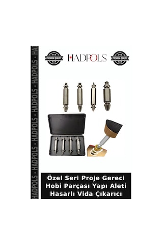 Özel Seri Proje Gereci Hobi Parçası Yapı Aleti Hasarlı Vida Çıkarıcı