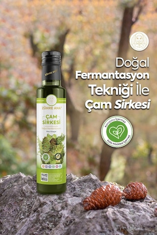 Zühre Ana Çam Sirkesi Doğal Fermantasyon Pine Vinegar 500 ML