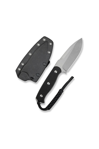 Sencut Toxodon Fixed Blade Knife G10 Black Handle Kamp Bıçak Siyah