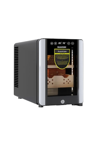 Quantoro Qcc-38 Elektronik Nemlendirme & Soğutmalı Siyah Puro Dolabı - Qtr-004
