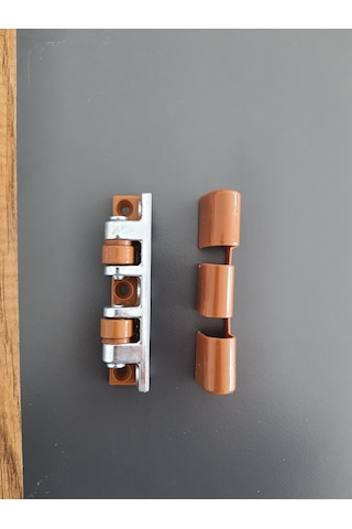 90 Mm Pvc Pimapen Kahverengi Quick Çelik Kapı Menteşesi 5 Adet