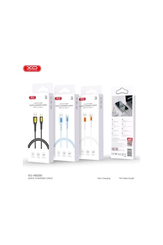 3a Q.c Hızlı Fast Destekli Usb-a To Type-c Dayanıklı Silikon Data Şarj Kablosu