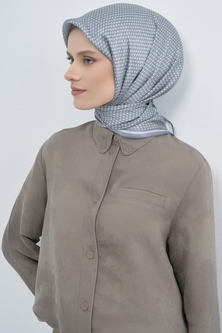 Armine Saf İpek Sura Eşarp-2026 İlkbahar-yaz- 952800d Gri