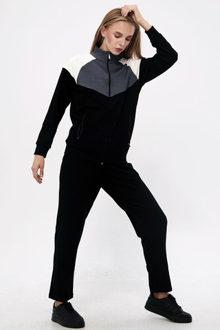 Trendhill Kadın Siyah Modal Scuba Eşofman Takım Edy5543s Siyah