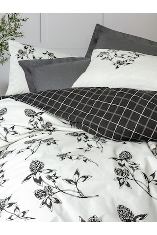 Cotton Box Balance Ranforce Tek Kişilik Nevresim Takımı Ohia Antrasit