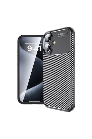 Apple iPhone 16 Uyumlu Zore Negro Silikon Kapak-siyah