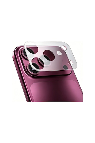 Apple iPhone 18 Pro Max Uyumlu Mohseven Pet Film Kamera Çerçeve Koruyucu Şeffaf
