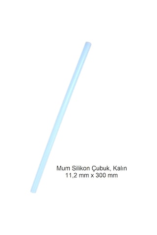 Silikon Mum Çubuk, Kalın 11,2 X 300 Mm 5 Adet