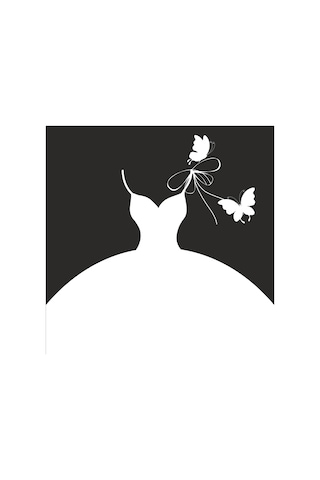 Gelinlik Folyo Sticker 90 Cm Uzunluk Karışık Renkli