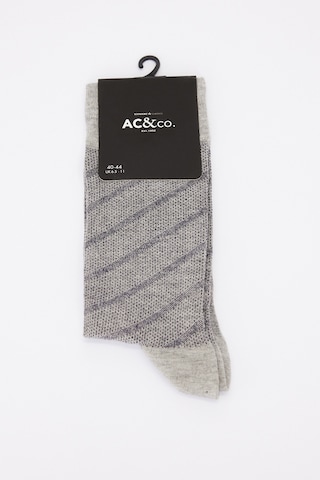 AC&Co / Altınyıldız Classics Erkek Grı Lacı Desenli Bambu Tekli Çorap Grı Lacı
