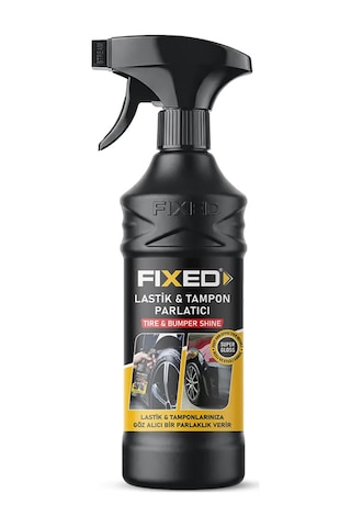 Fixed F-110 Lastik Ve Mat Tampon Parlatıcı Sprey 500 Ml - Derin Siyahlık Ve Uv Koruma