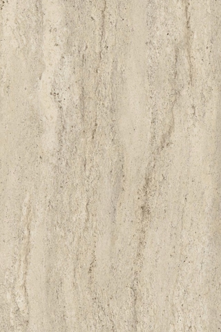 Vilinze Demre Yuvarlak Mdf Beyaz Sabit Mutfak Masası - Q90 Cm Naturel Traverten